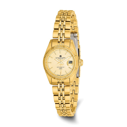 Ladies Charles Hubert IP-plated Champagne Dial Watch
